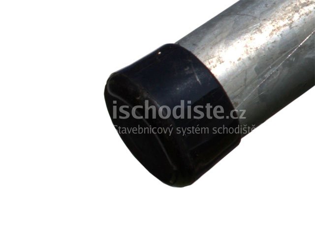 Ukončenie madla 42,4 mm - čierne PVC