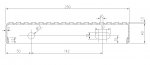 Schodiskový stupeň BAZÉNOVÝ 800 x 250 x 40 mm - el. leštený